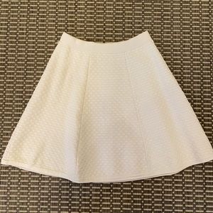 Bebe White Skater Skirt